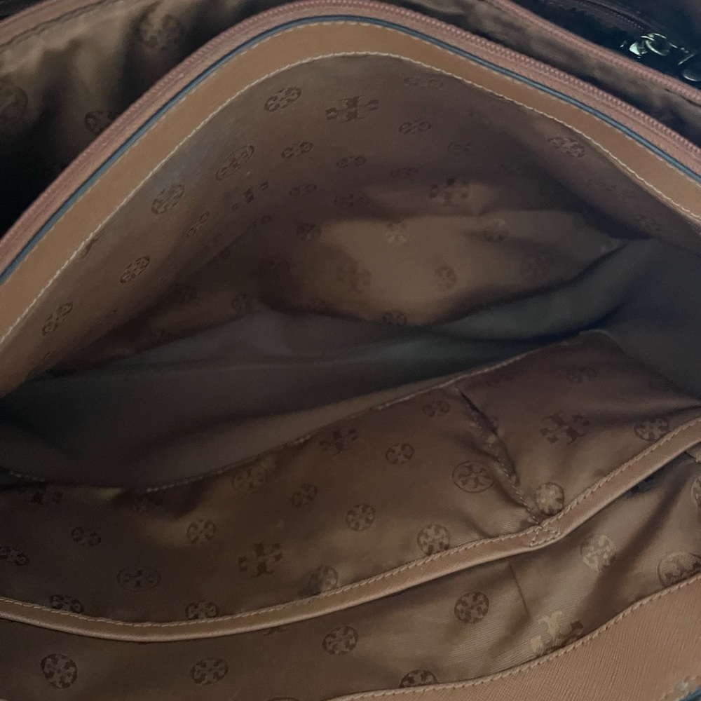 Tory Burch Solid Leather Tote - image 7